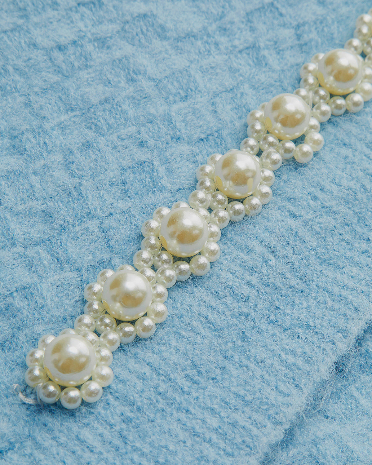 İnci Boncuklu Çapraz Kazak Yelek