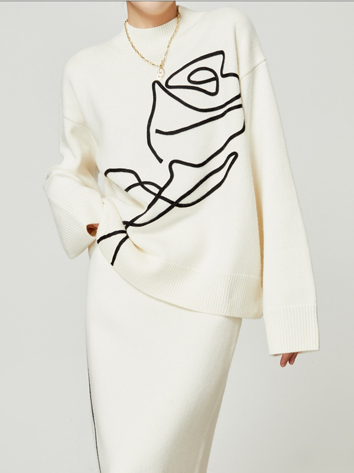 Örgü-Çiçekli Kazak