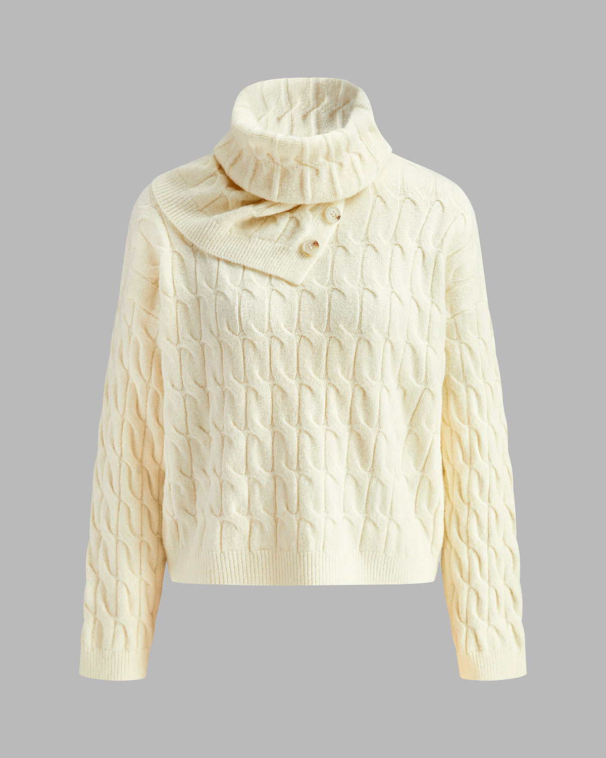 Düğmeli Atkılı Kablo Kazak