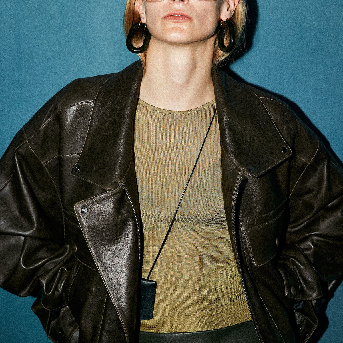 Çok Yönlü Shift Pu Deri Ceket