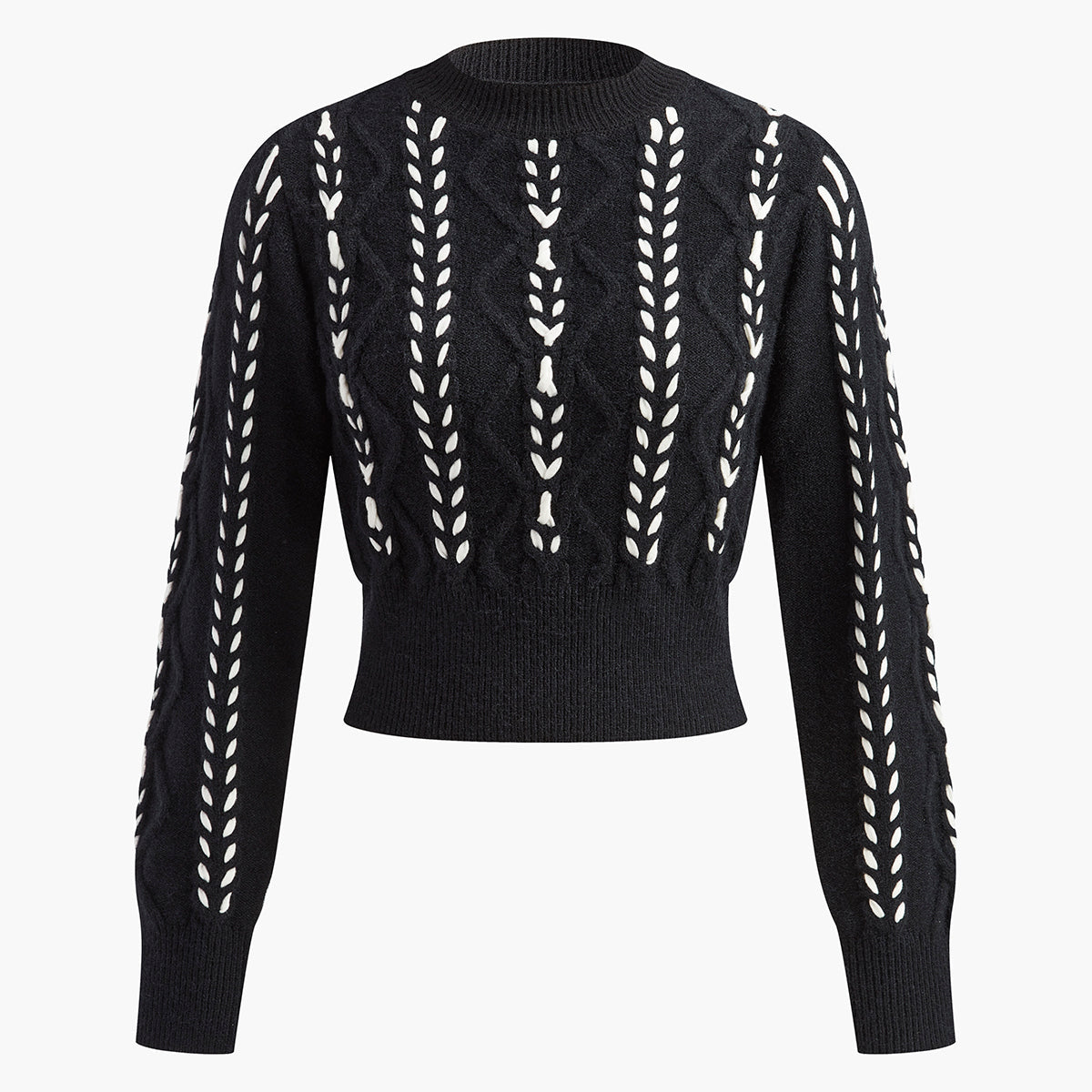 Kontrast Bağlama Sıkıştırılmış Büküm Kazak