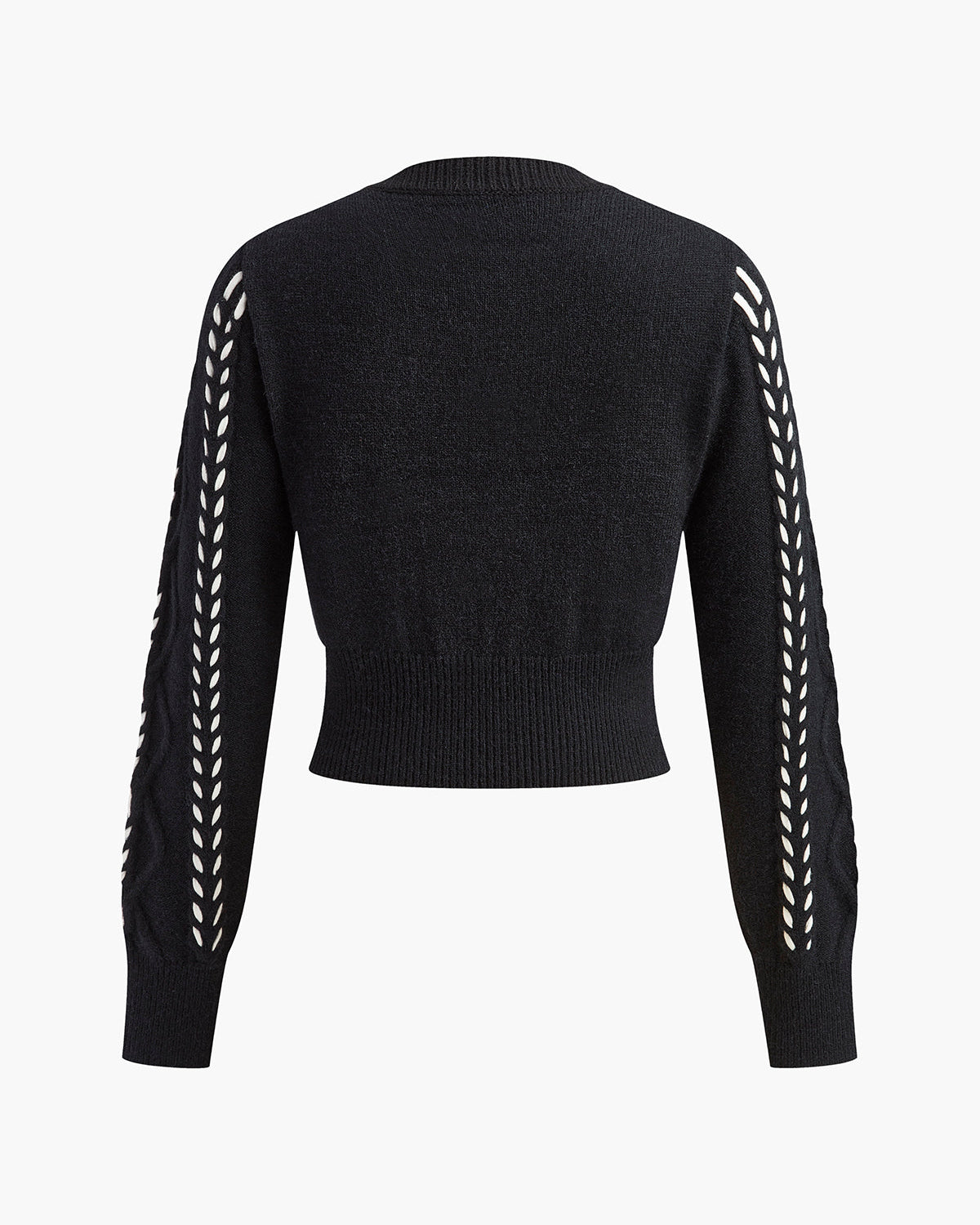 Kontrast Bağlama Sıkıştırılmış Büküm Kazak