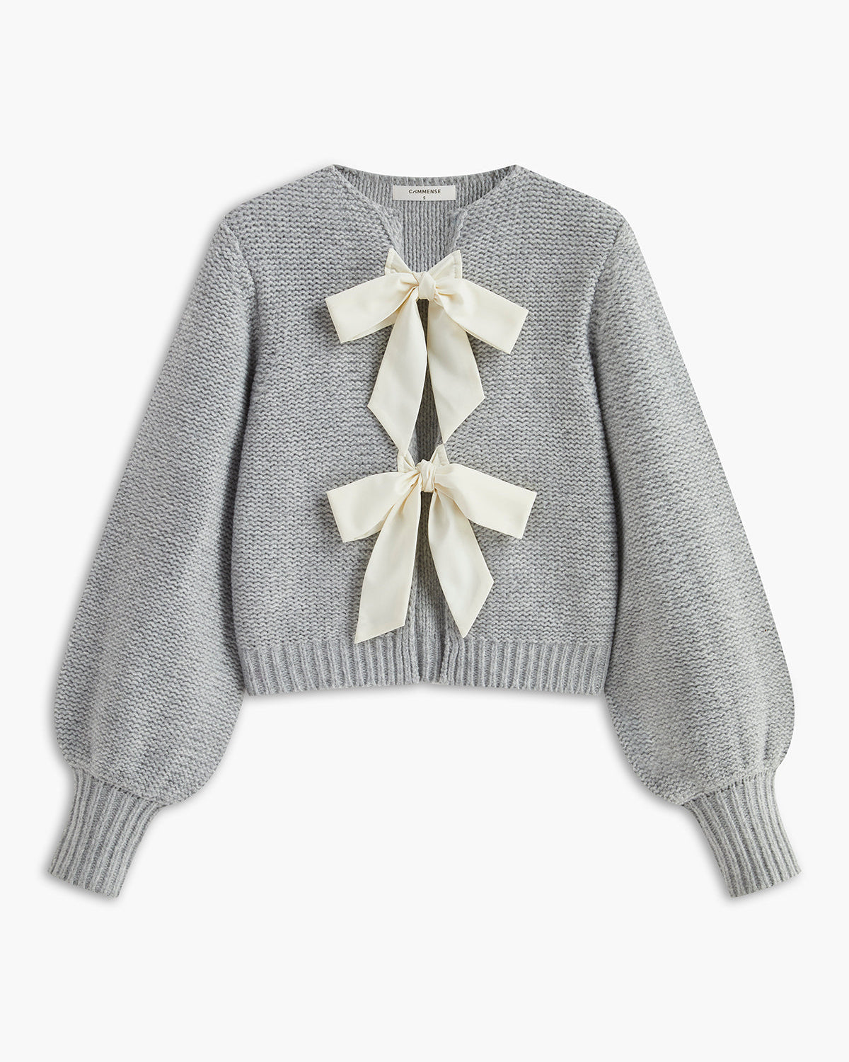 Bisiklet Yaka Fiyonk Detaylı Triko Üst