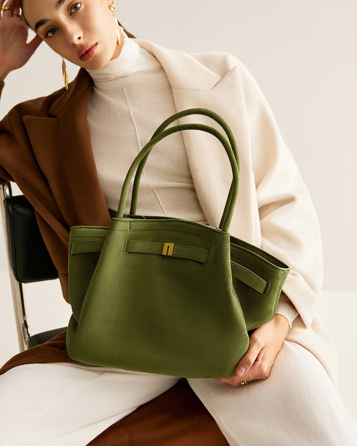 Olive Charm Tote Çanta