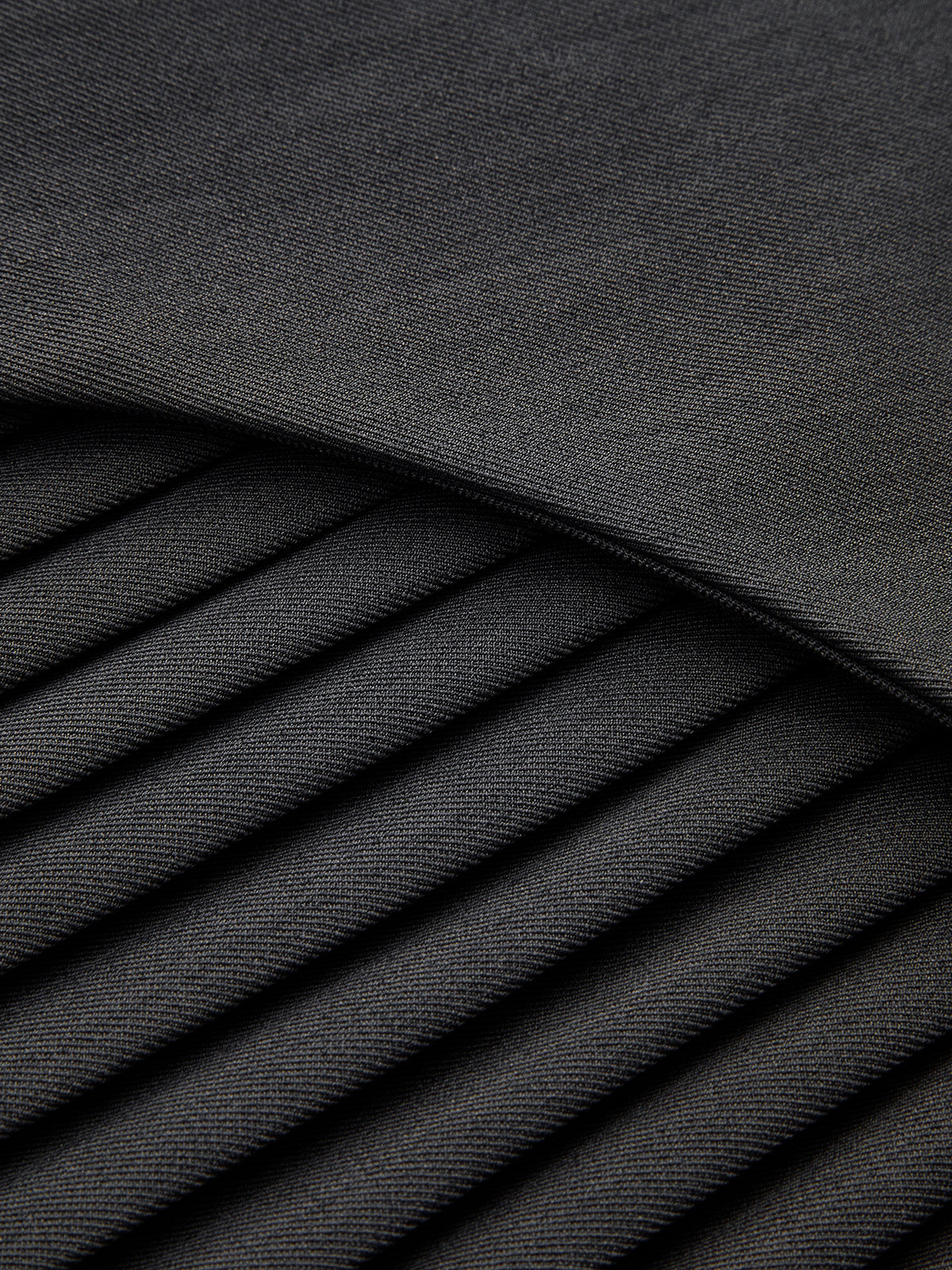 Yan Pile Detaylı Tokalı Kemerli Etek