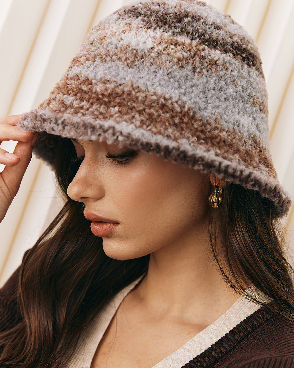 Degrade Peluş Şapka