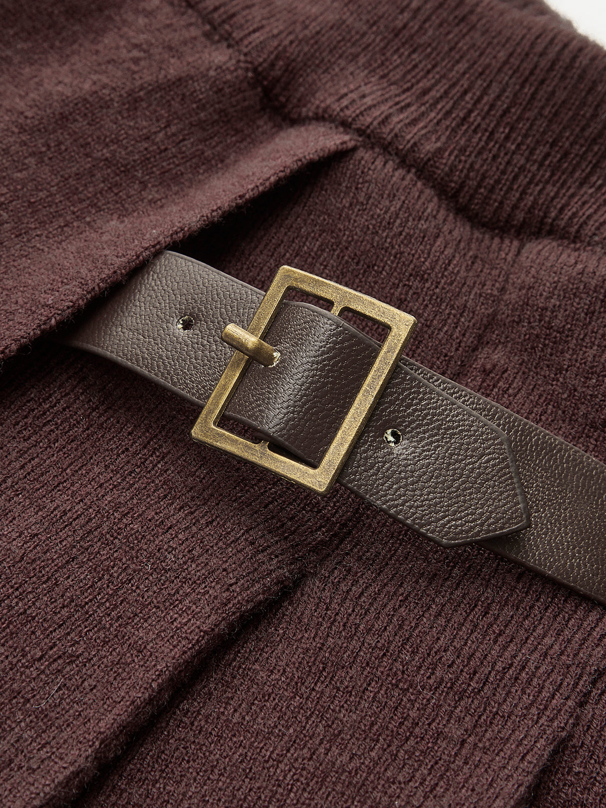 Lastikli Bel Pileli Triko Etek