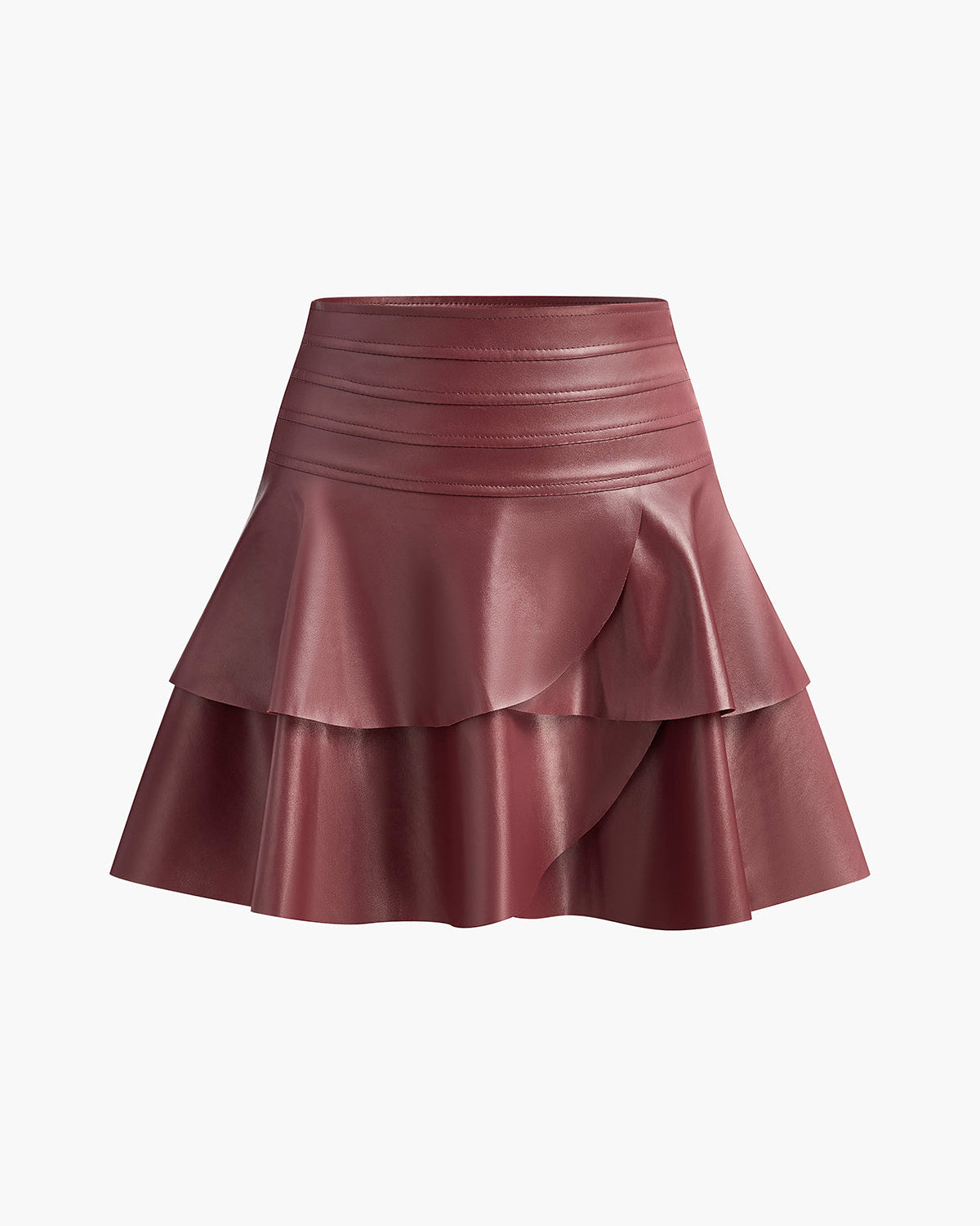 Yüksek Bel Fırfırlı Etek