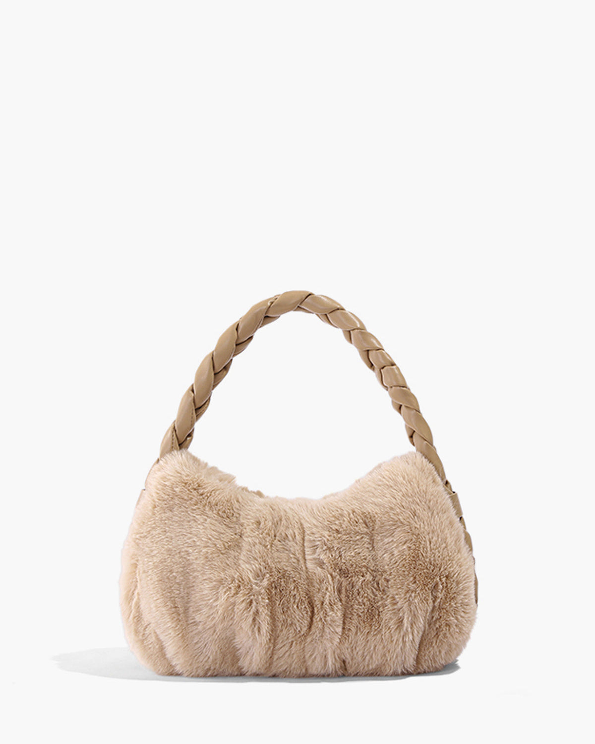 Örgü Askılı Peluş El Çantası