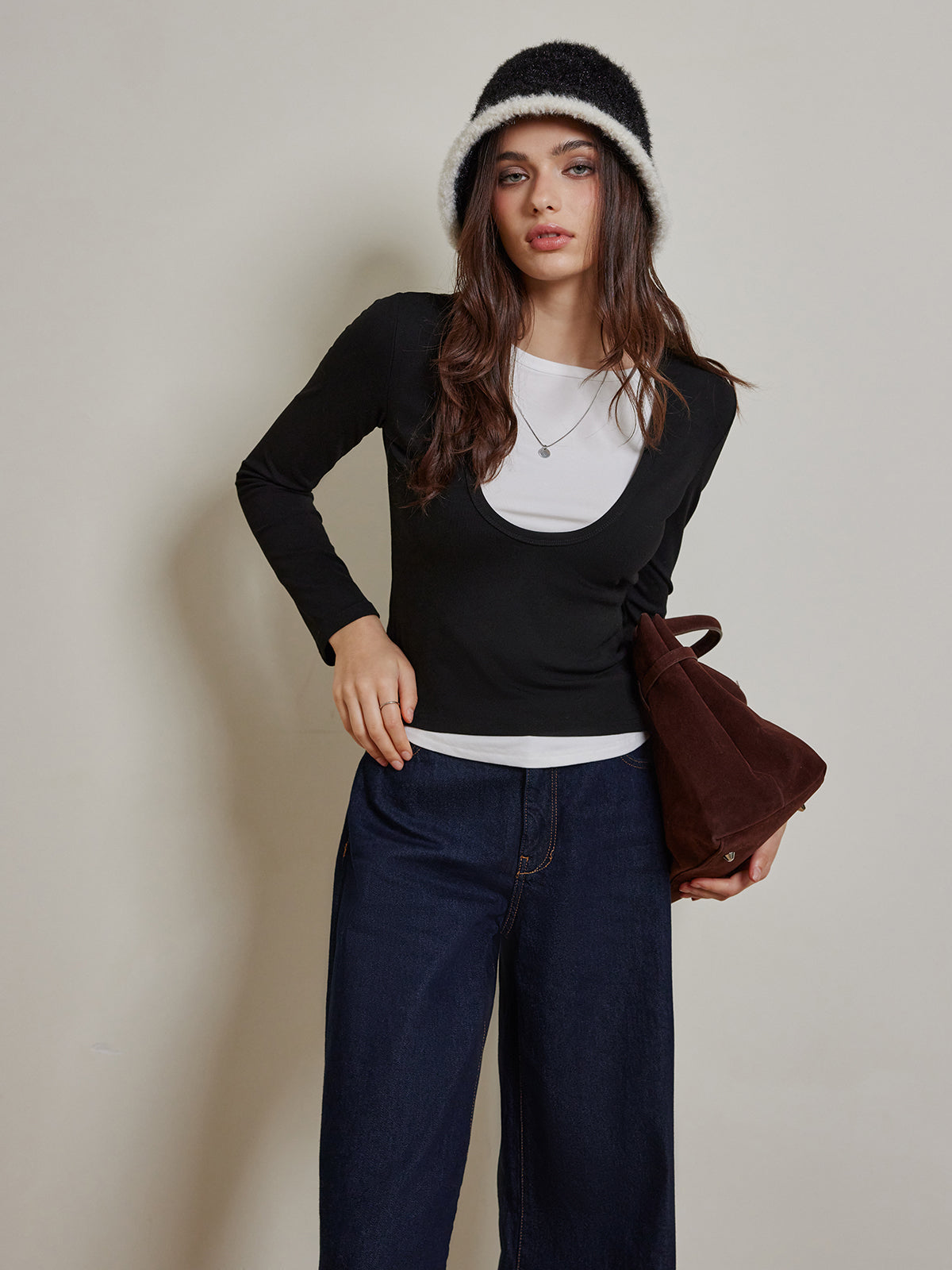 2’si 1 Arada Renk Bloklu Jarse Üst