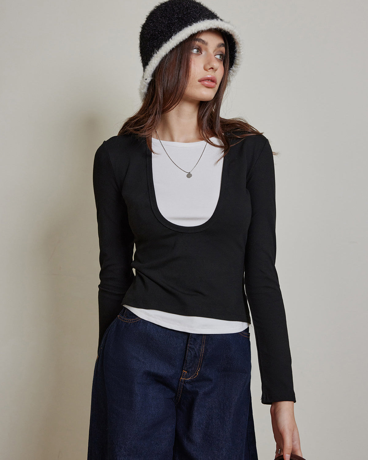 2’si 1 Arada Renk Bloklu Jarse Üst