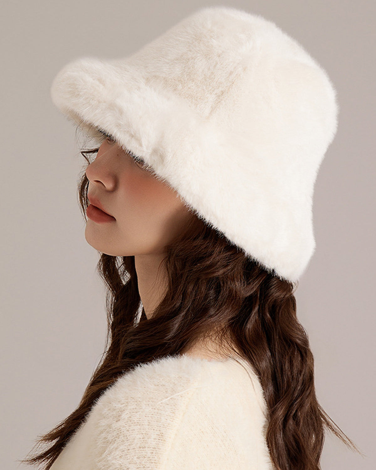 Kışlık Peluş Bucket Şapka