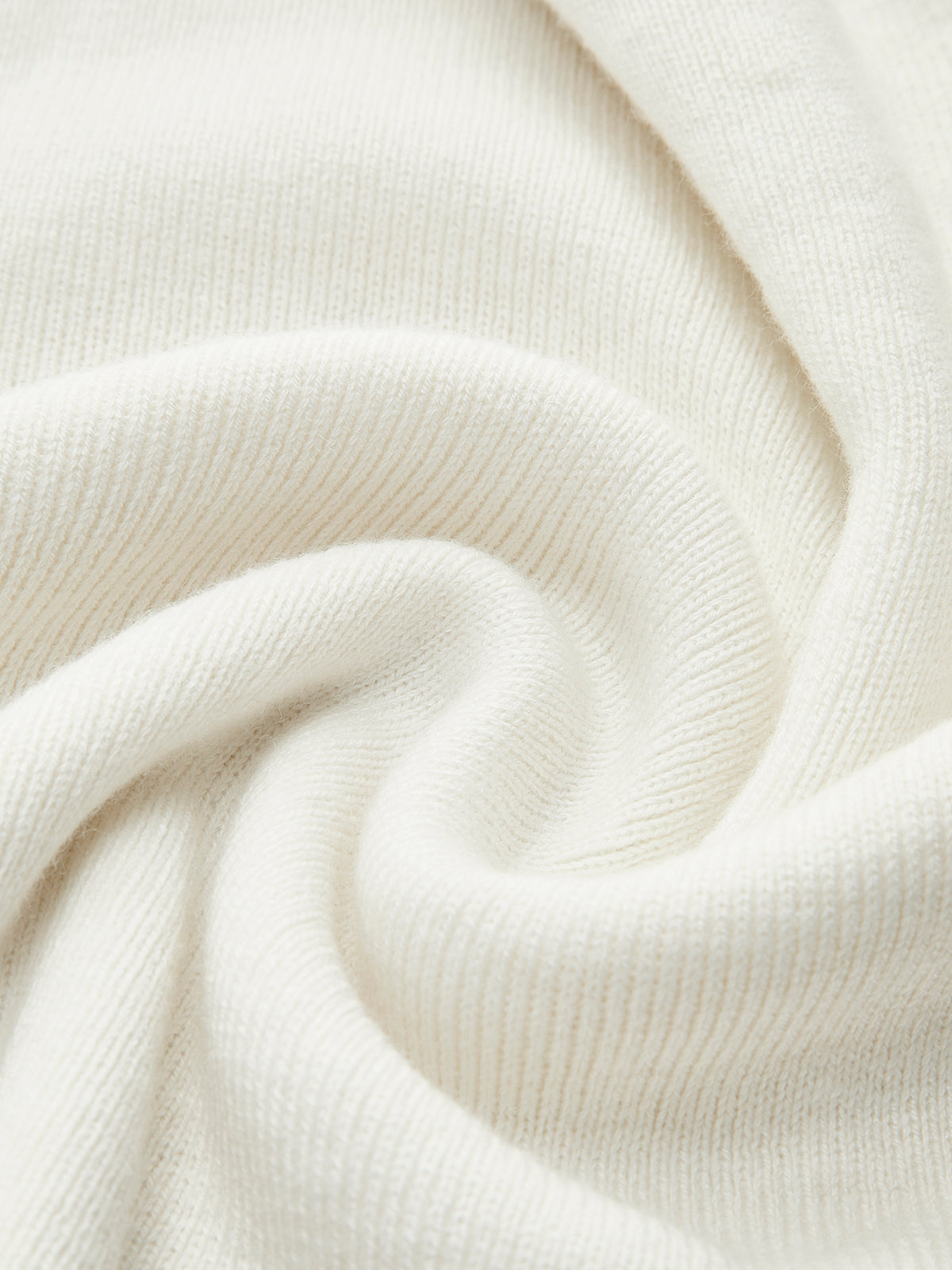 Yün Karışımlı Asimetrik Yaka Triko Bluz