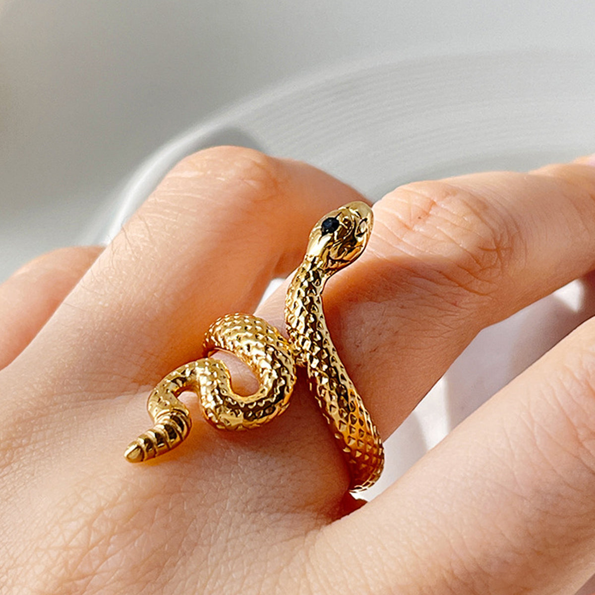 Yılan Detay Yüzük