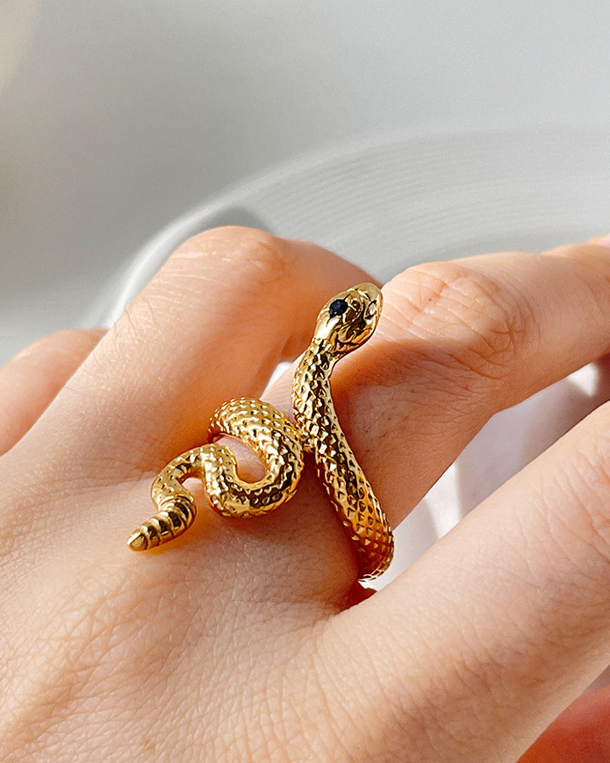 Yılan Detay Yüzük