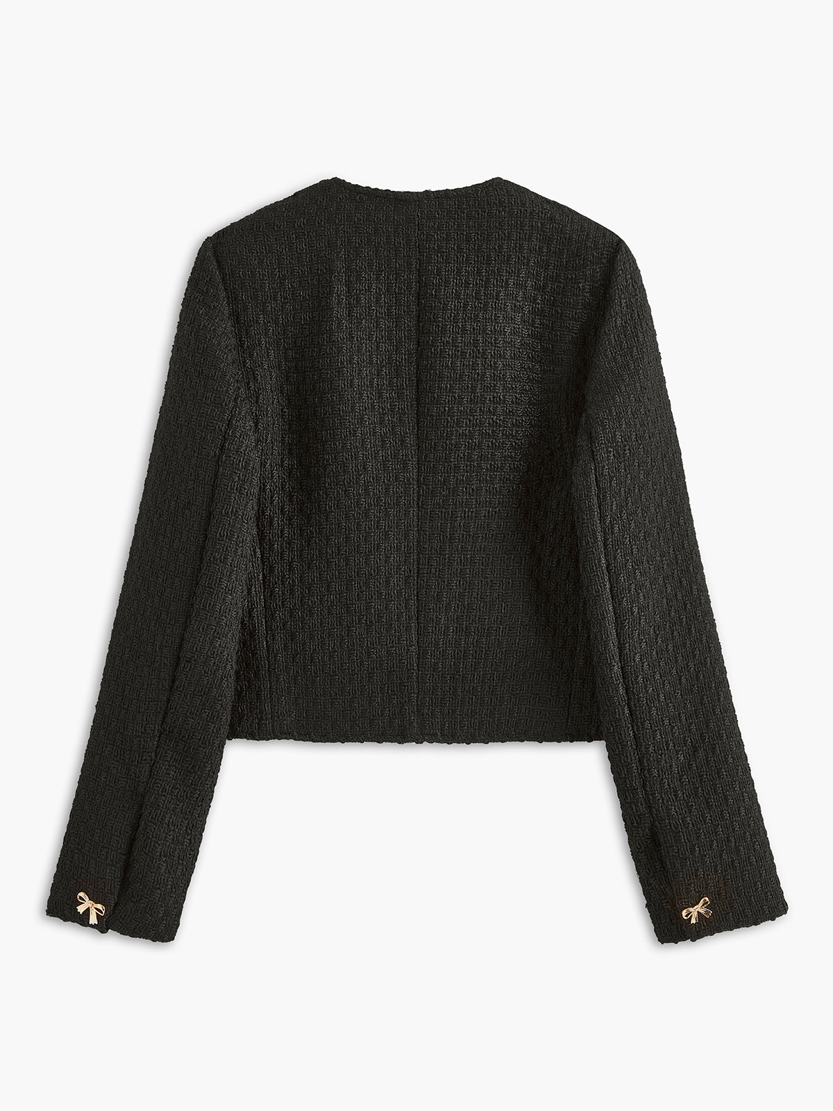 Altın Fiyonklu Tweed Ceket