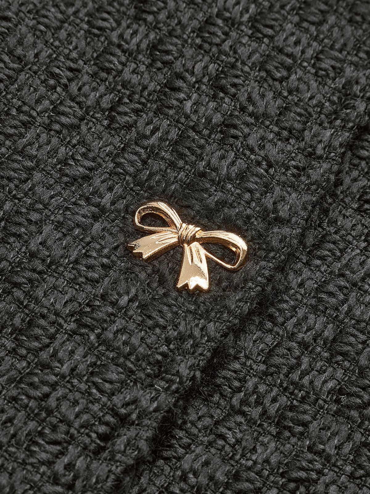 Altın Fiyonklu Tweed Ceket