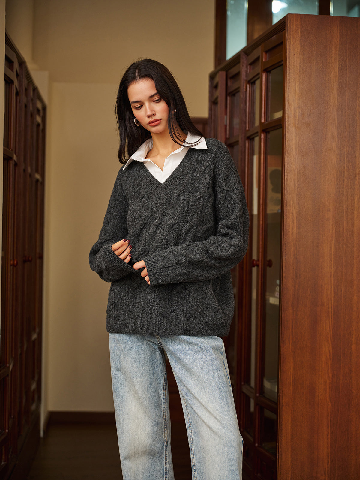 2’si 1 Arada Bükümlü Polo Kazak