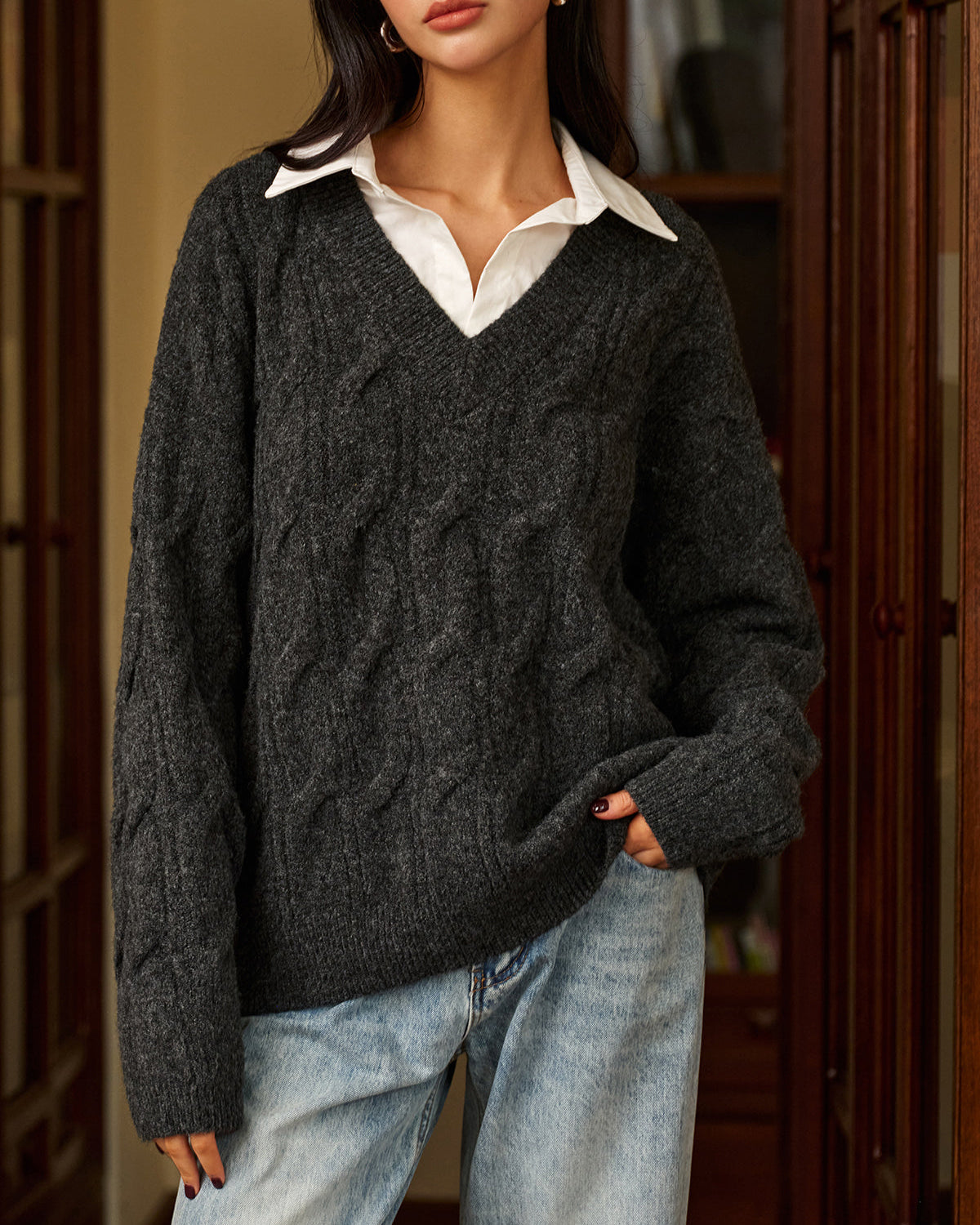 2’si 1 Arada Bükümlü Polo Kazak