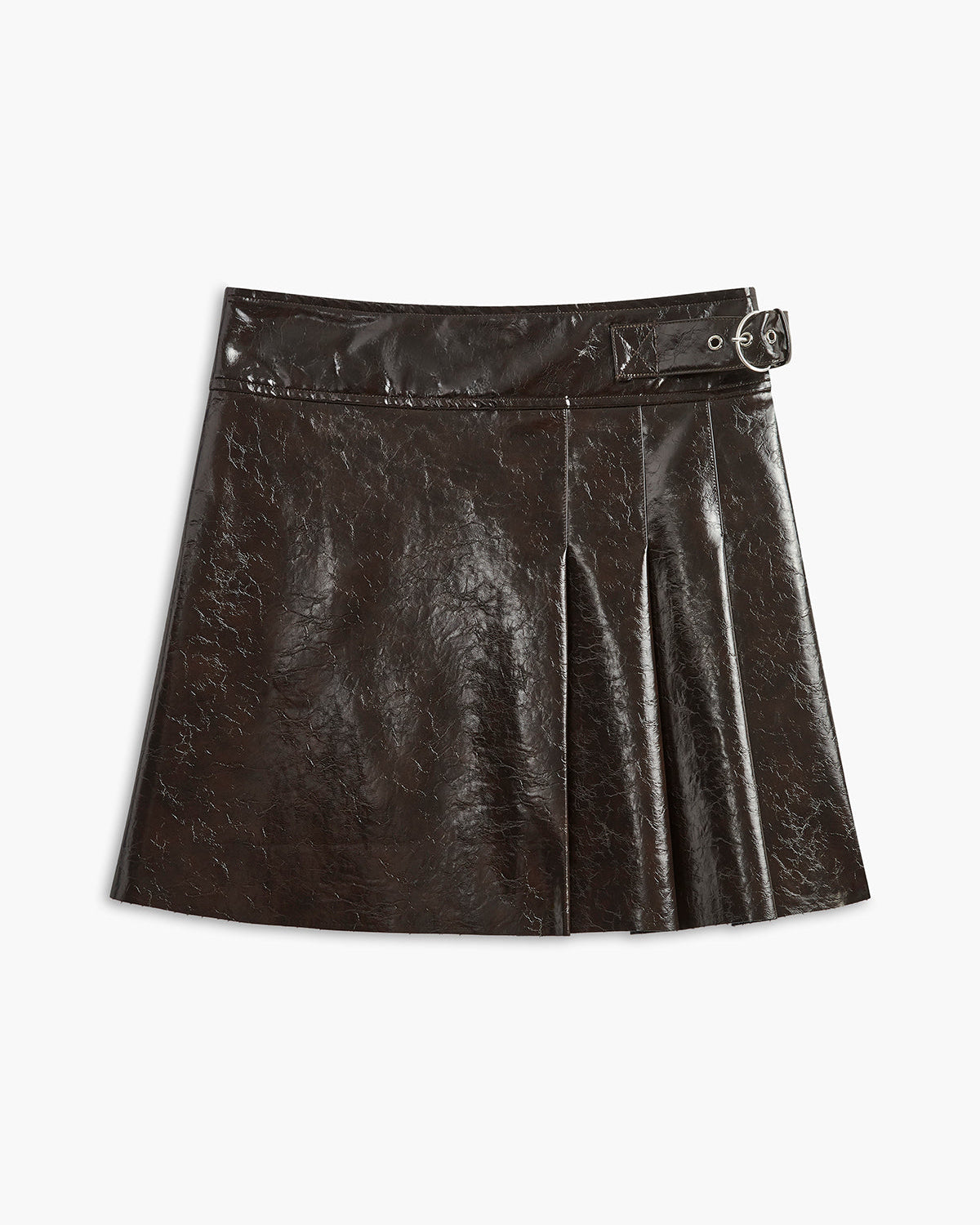 Kemerli Suni Deri Dokulu Etek