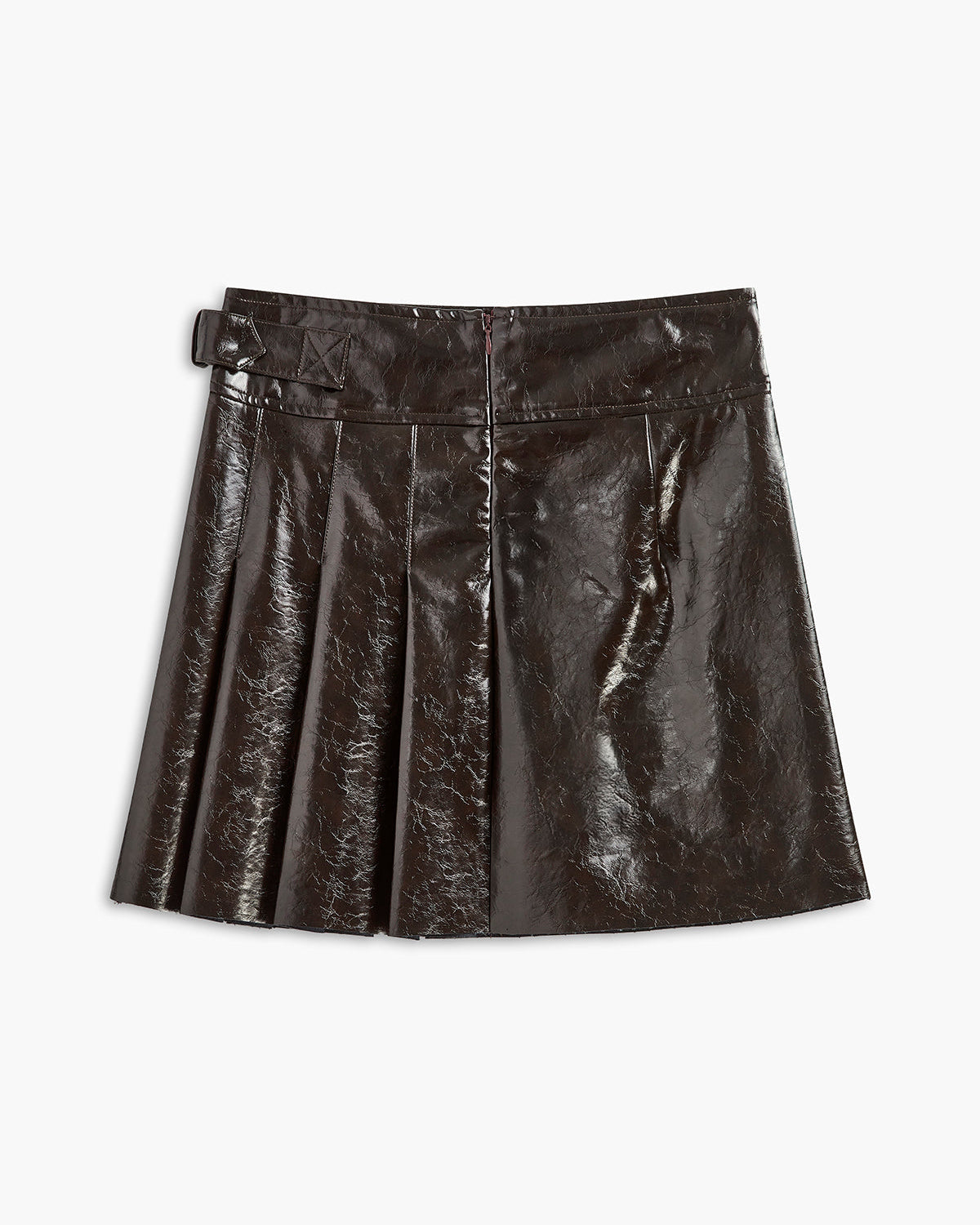 Kemerli Suni Deri Dokulu Etek