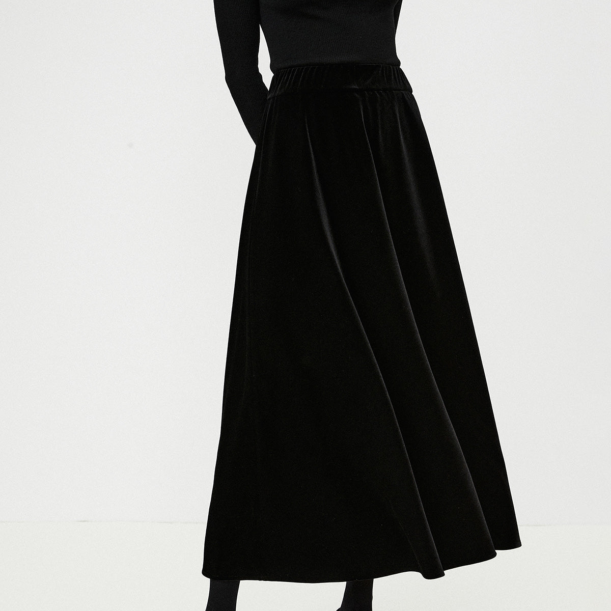 Kadife Dökümlü Etek