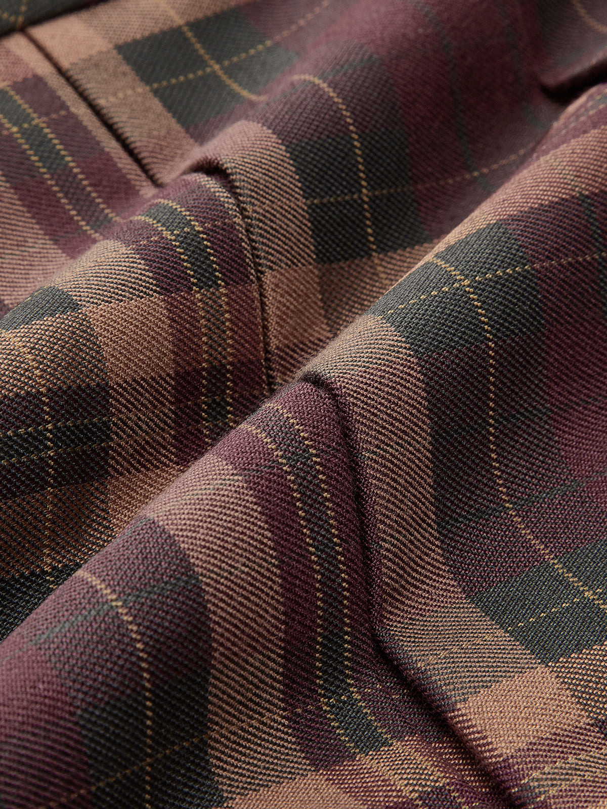 Ekose Pileli Mini Etek