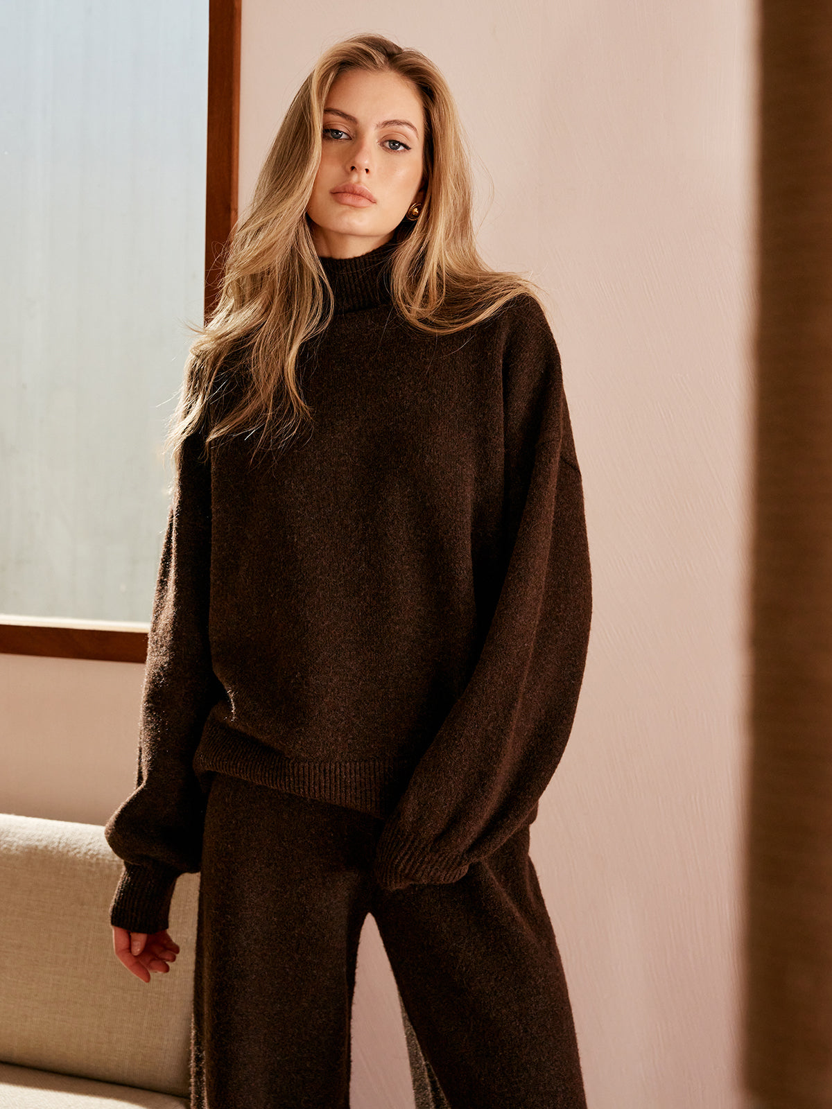 Basic Yarım Balıkçı Yaka Rahat Kesim Kazak