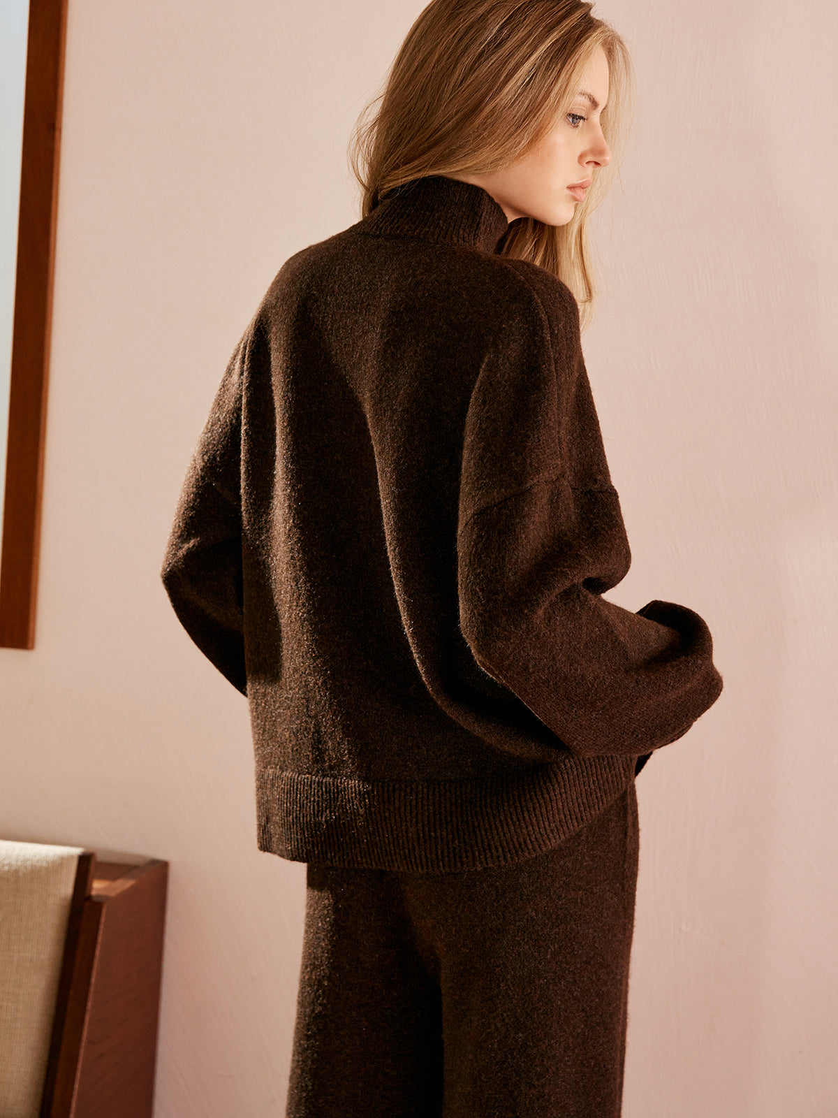 Basic Yarım Balıkçı Yaka Rahat Kesim Kazak