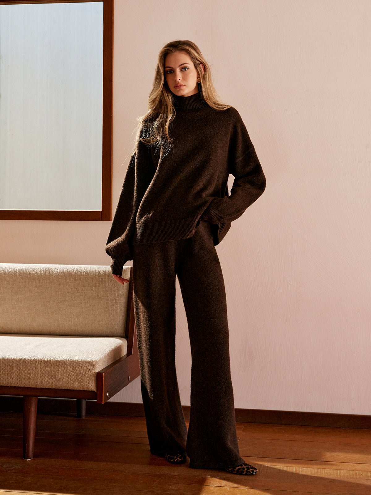 Basic Yarım Balıkçı Yaka Rahat Kesim Kazak