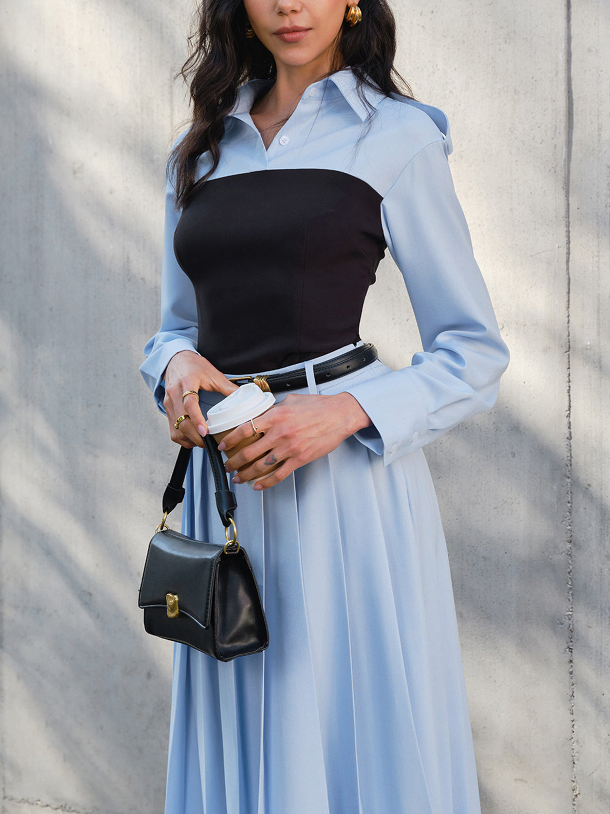 2’si 1 Arada Dar Panelli Polo Yaka Tişört