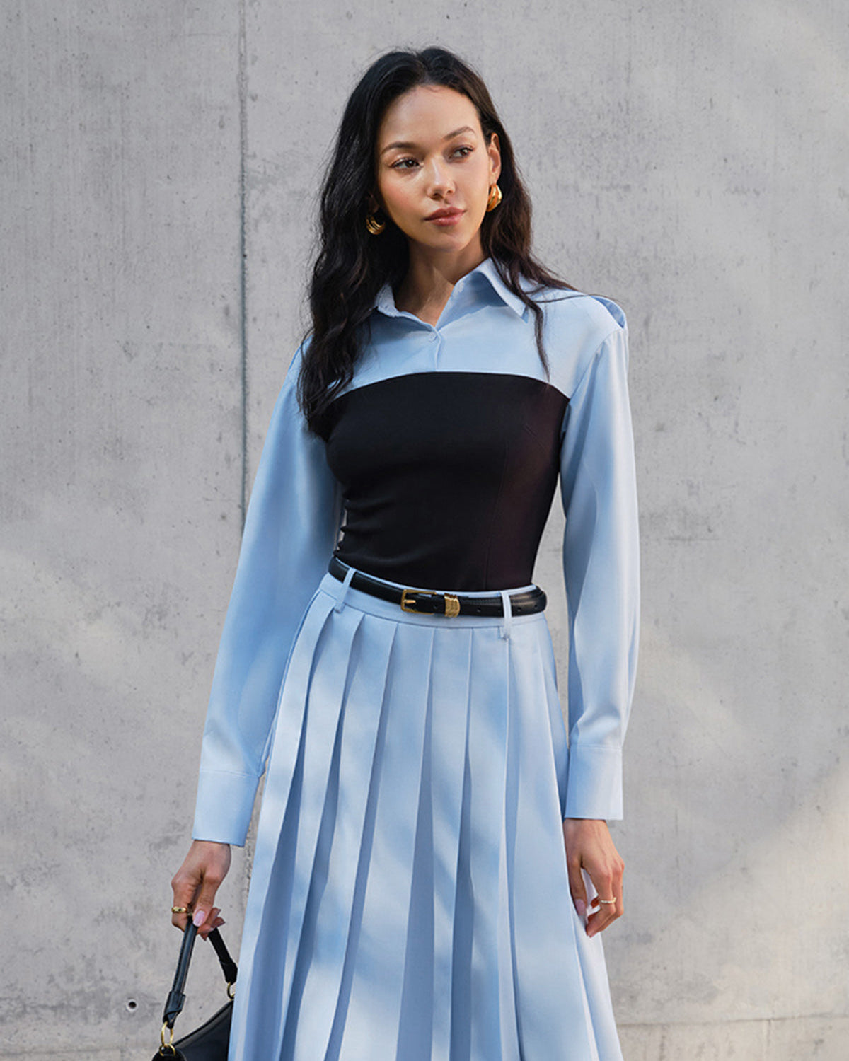 2’si 1 Arada Dar Panelli Polo Yaka Tişört