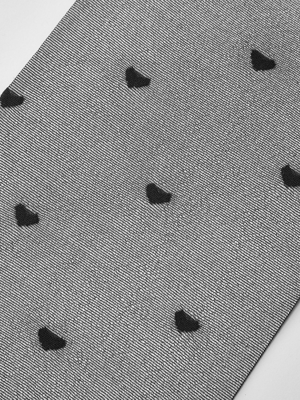 Kalp Desenli Şeffaf Külotlu Çorap