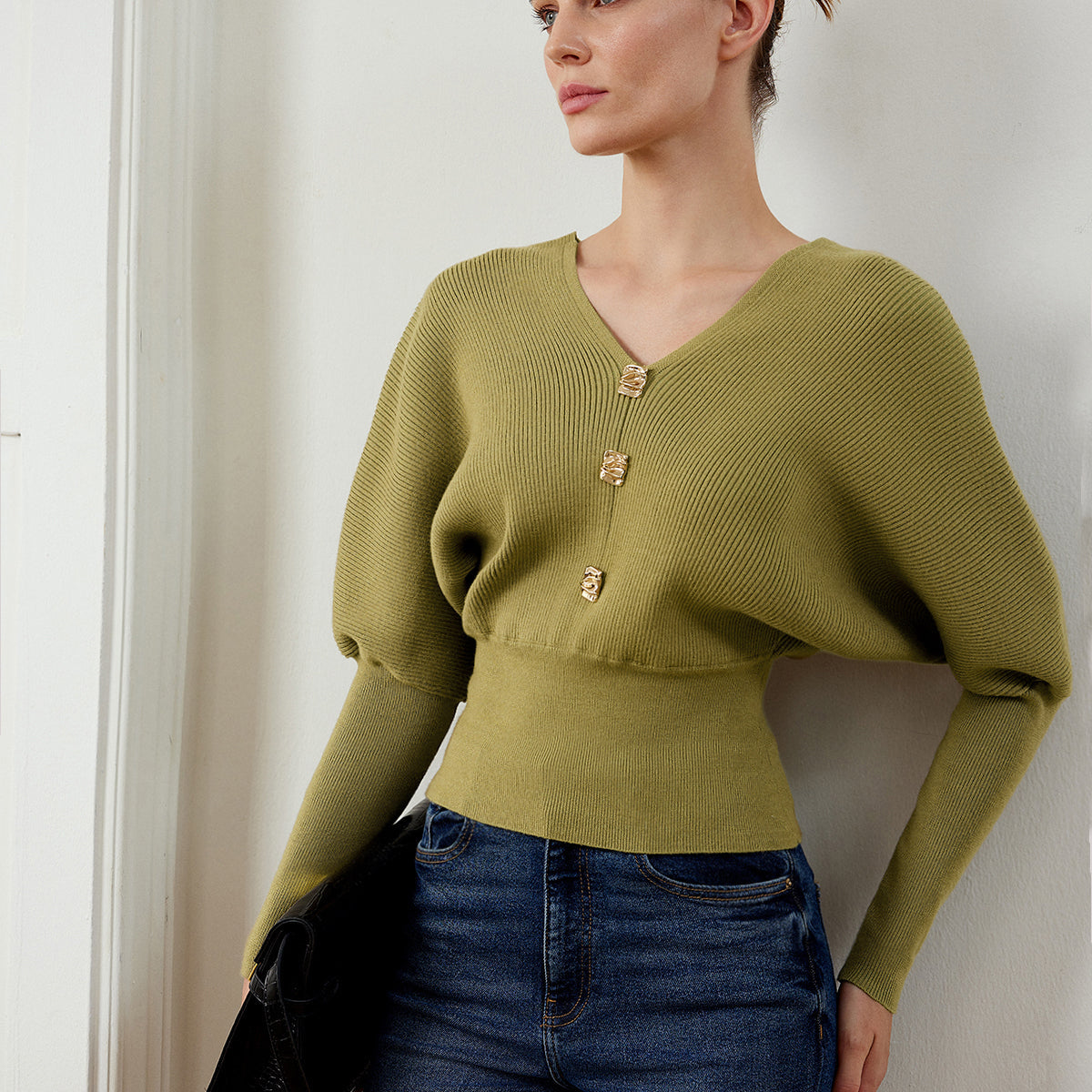 Balon Kol Büzgülü Kazak