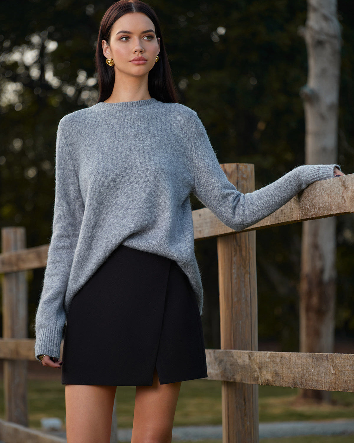 Bisiklet Yaka Fiyonk Detaylı Triko Kazak