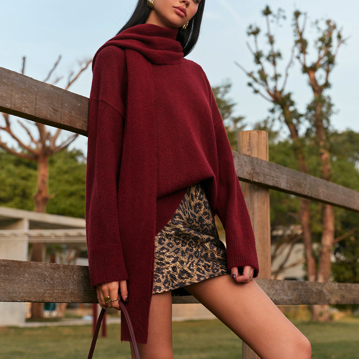 Düz Rahat Kalıp Triko Kazak