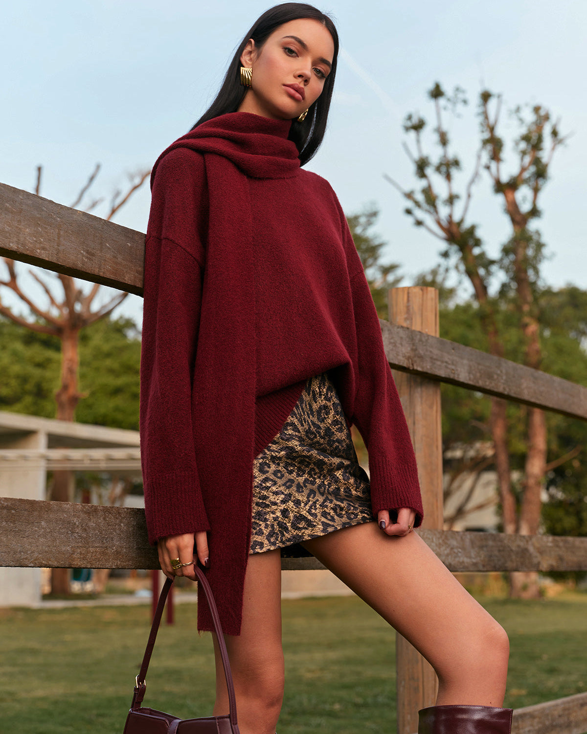 Düz Rahat Kalıp Triko Kazak