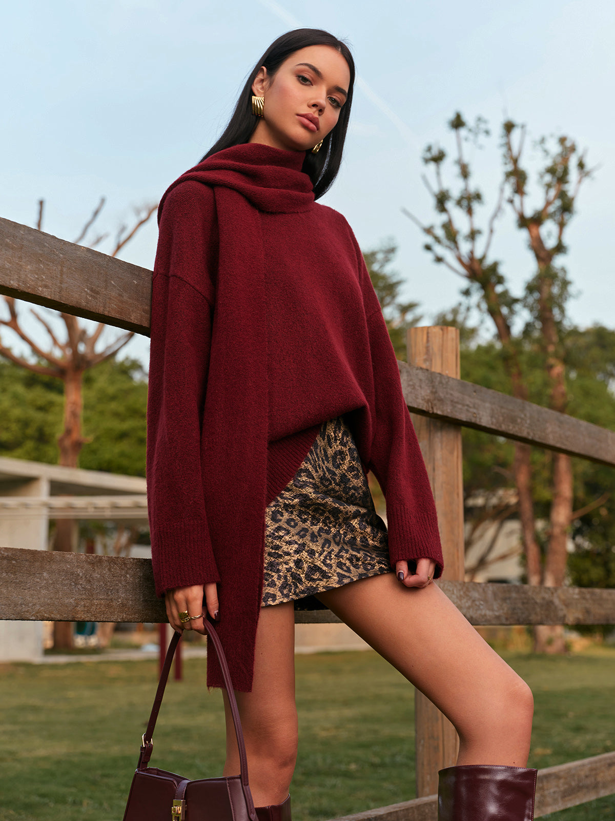 Düz Rahat Kalıp Triko Kazak