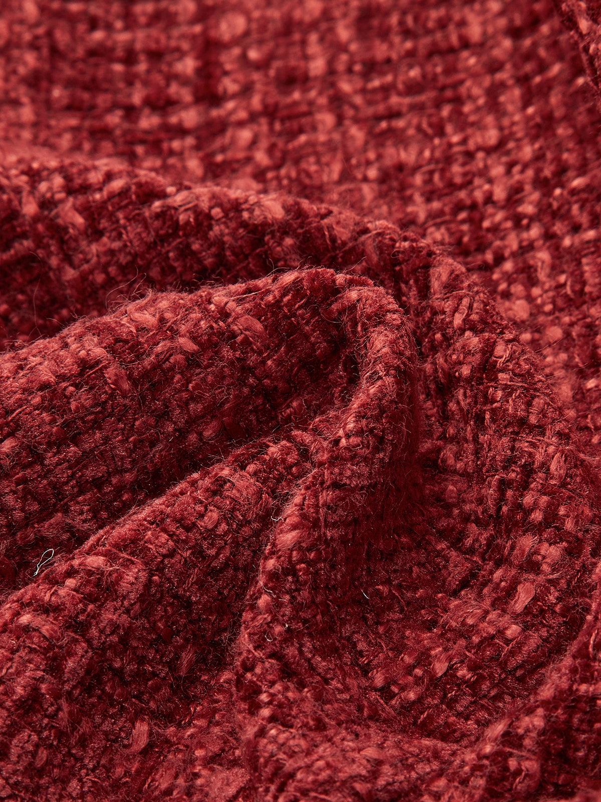 Düğmeli Yırtmaçlı Tweed Blazer Ceket