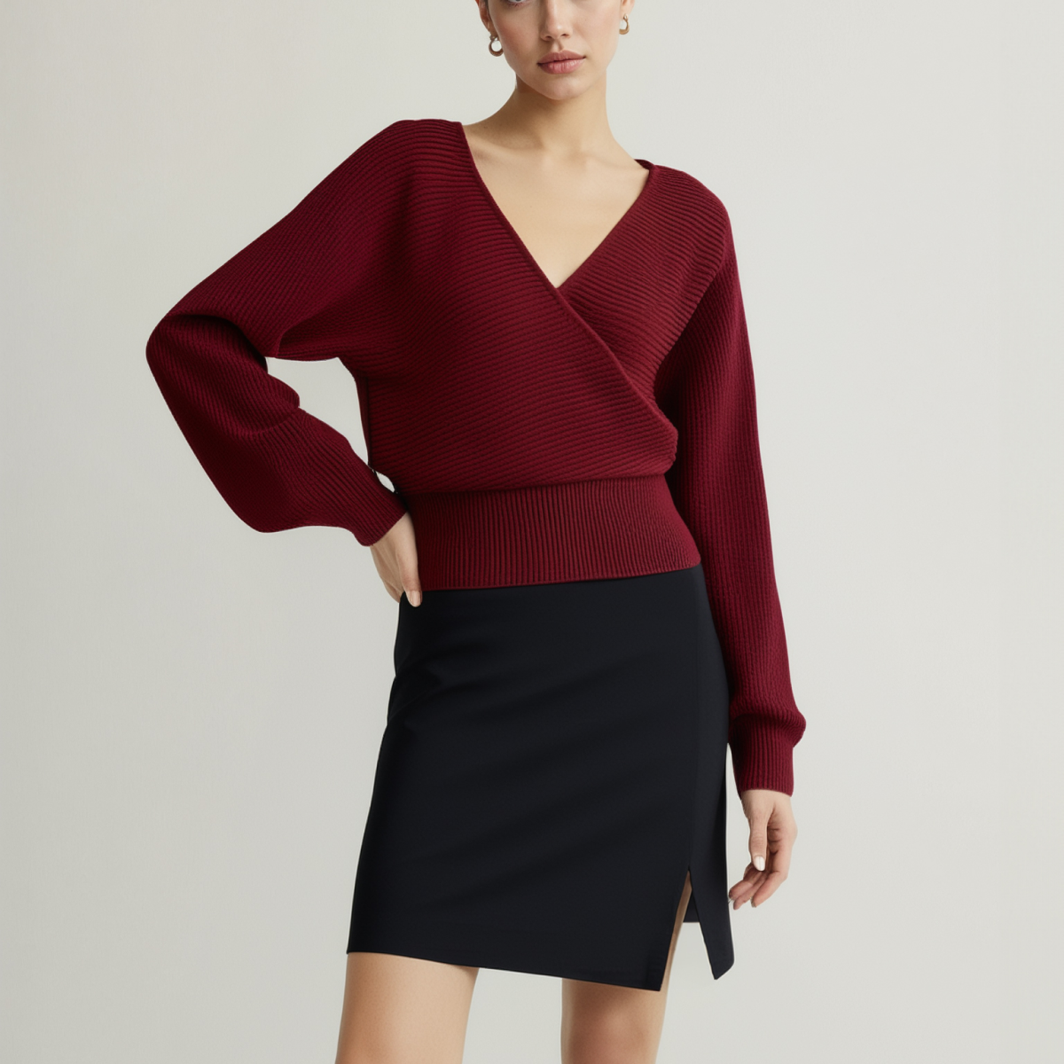 Çapraz Bağlamalı Büzgülü Kazak