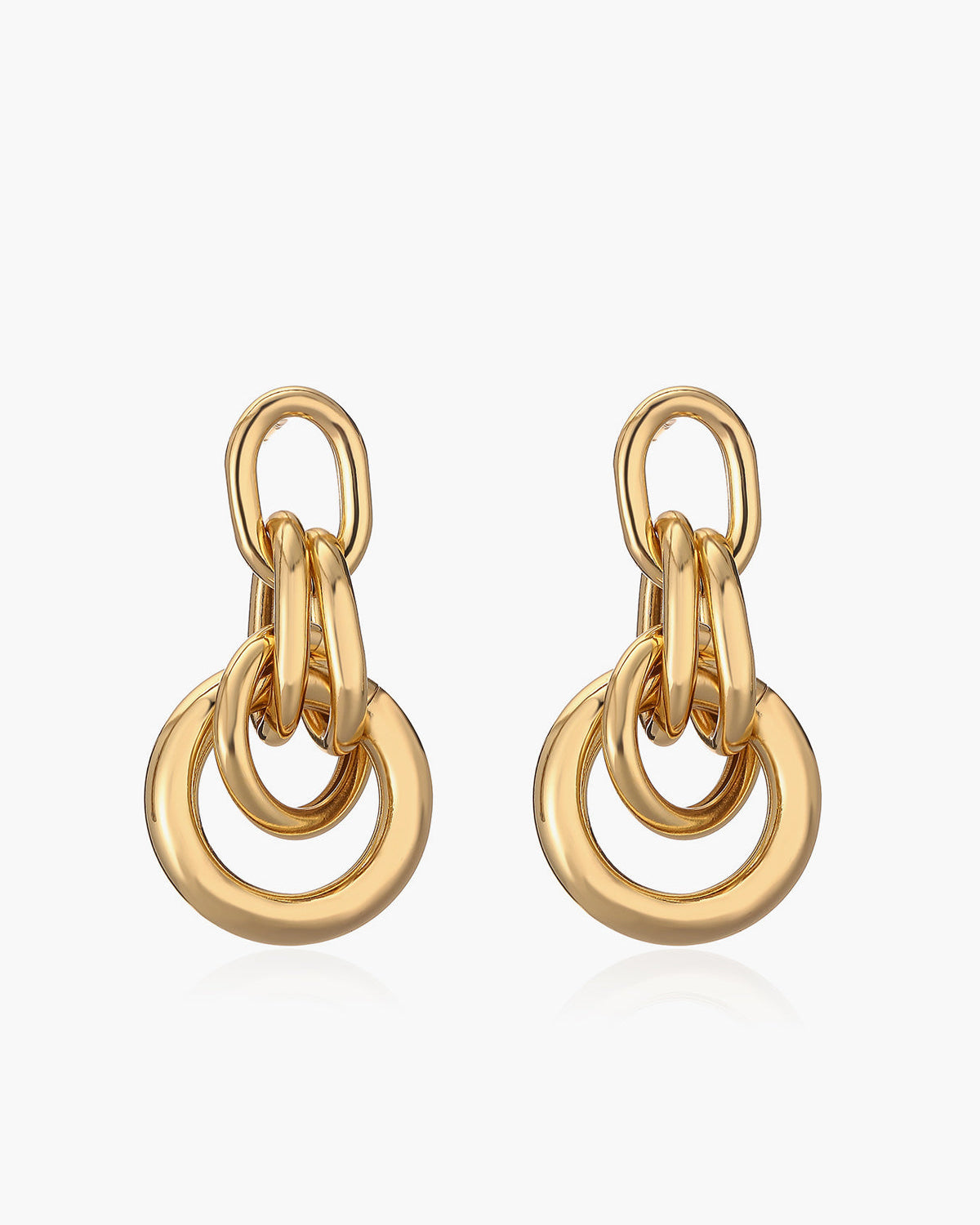 Düğümlü Kalın Halka Küpe