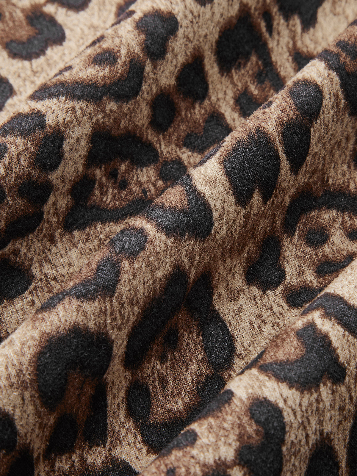 Orta Bel Leopar Desenli Etek