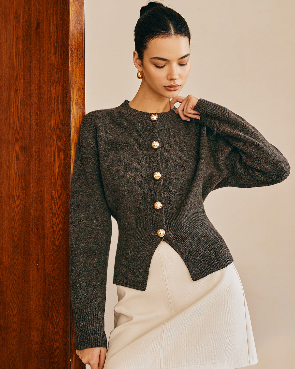 Düğmeli Bölünmüş Kazak