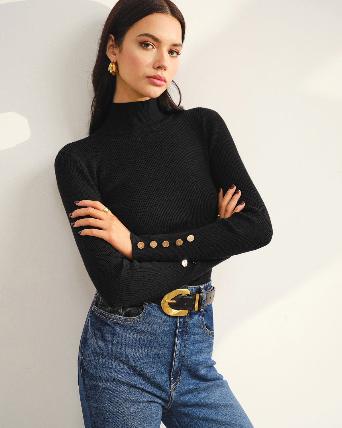 Çok Yönlü Balıkçı Yaka İnce Kazak