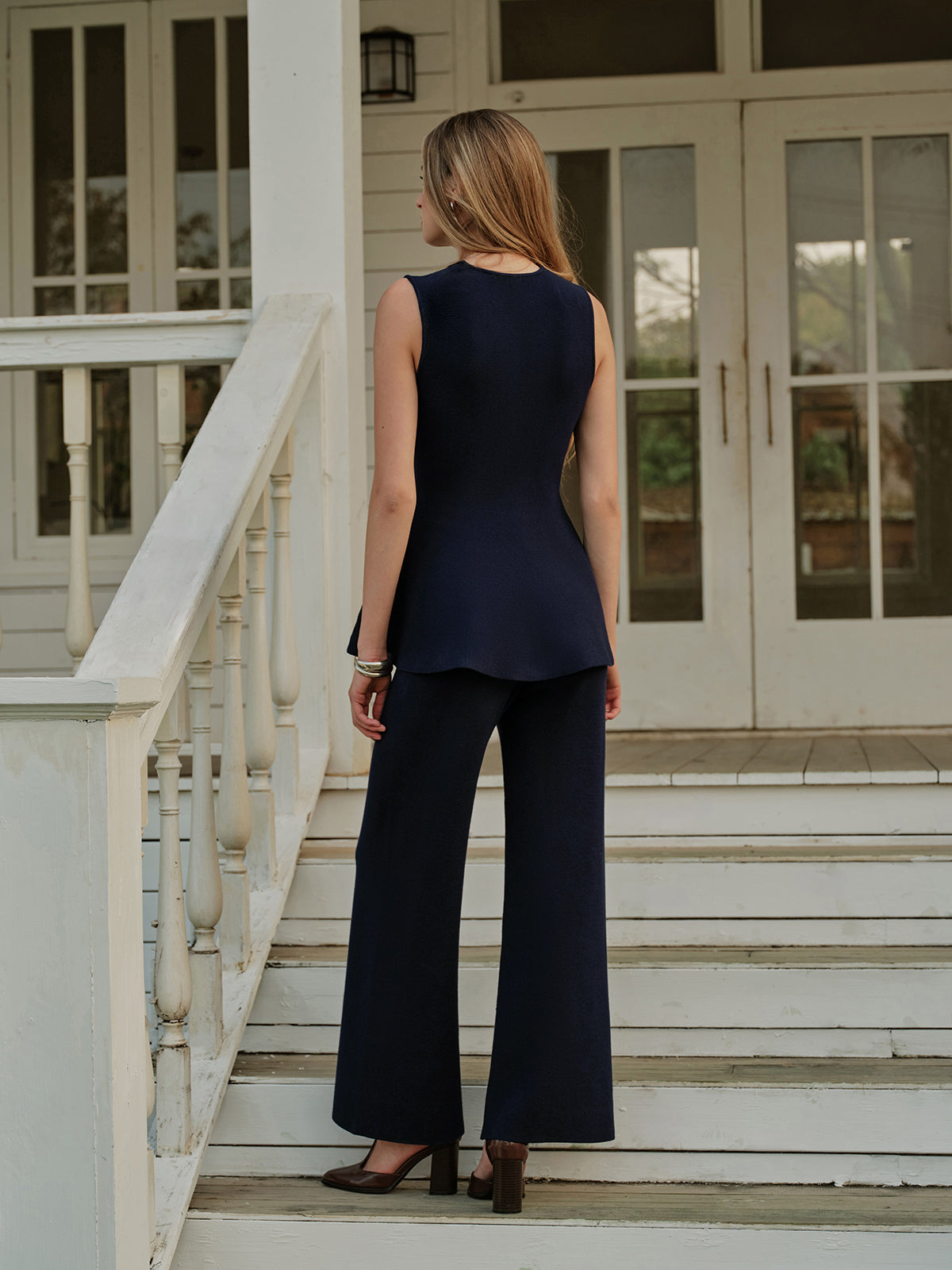 Günlük Lastik Belli Triko Pantolon