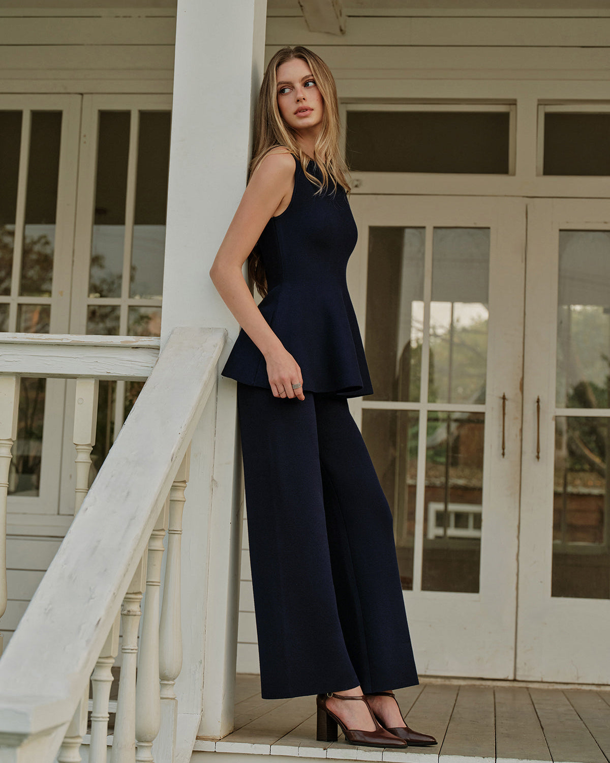 Günlük Lastik Belli Triko Pantolon