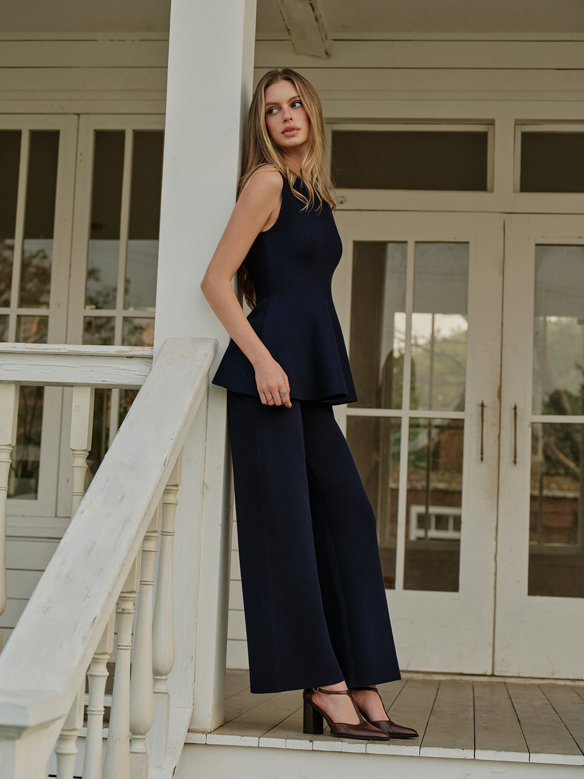 Günlük Lastik Belli Triko Pantolon