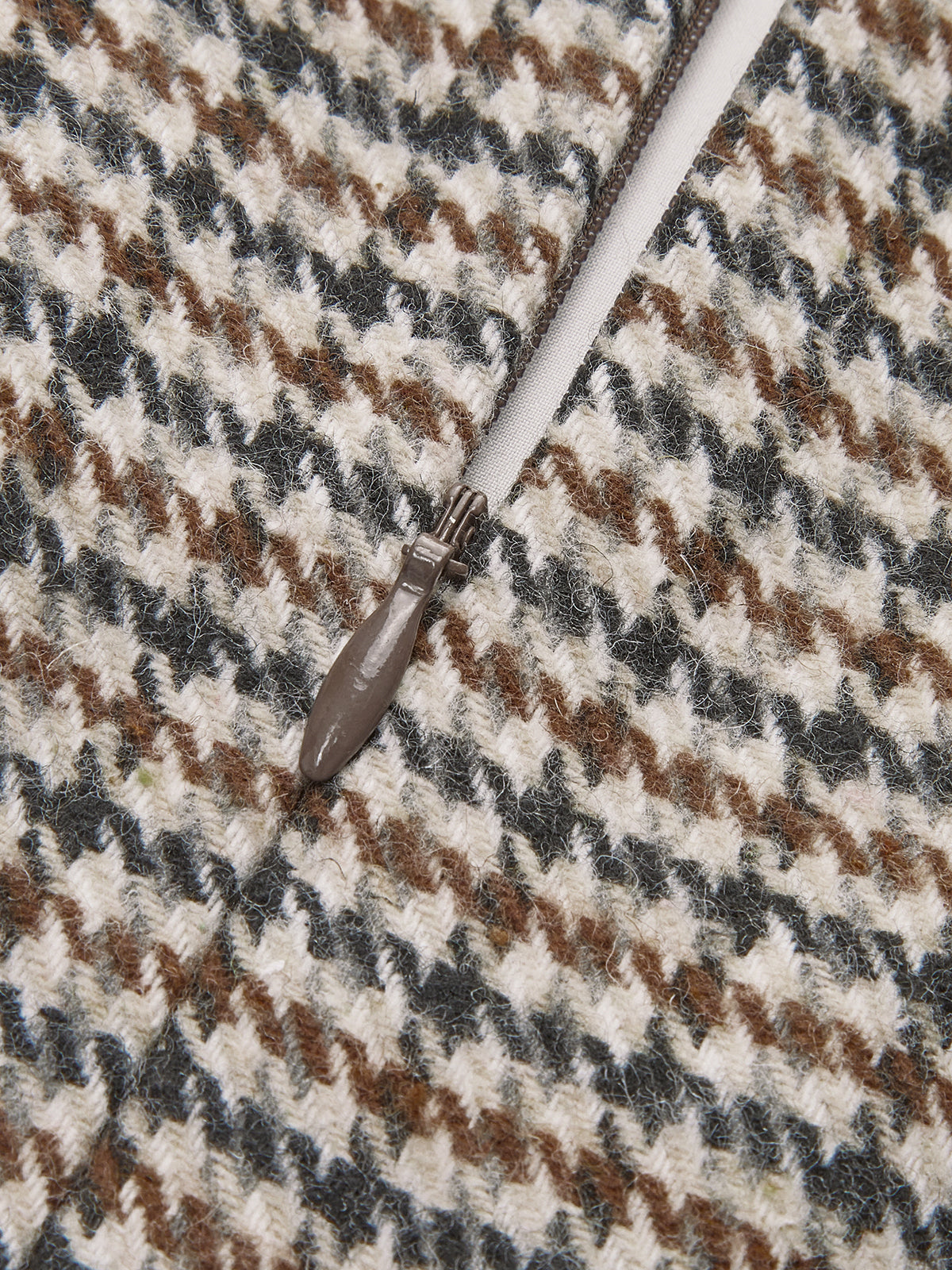 Kazayağı Desenli A Kesim Mini Etek