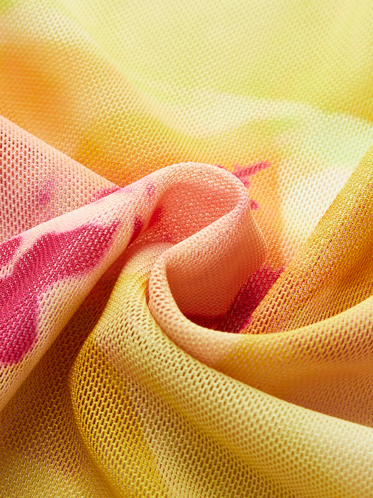 File Çiçek Desenli Plaj Eteği