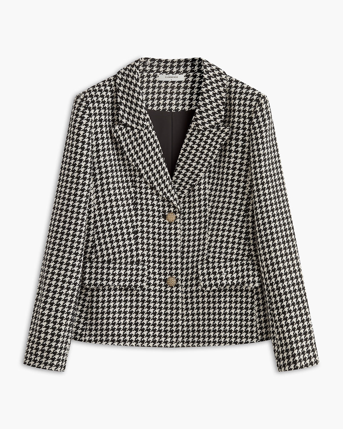 Retro Yaka Düğmeli Blazer Ceket